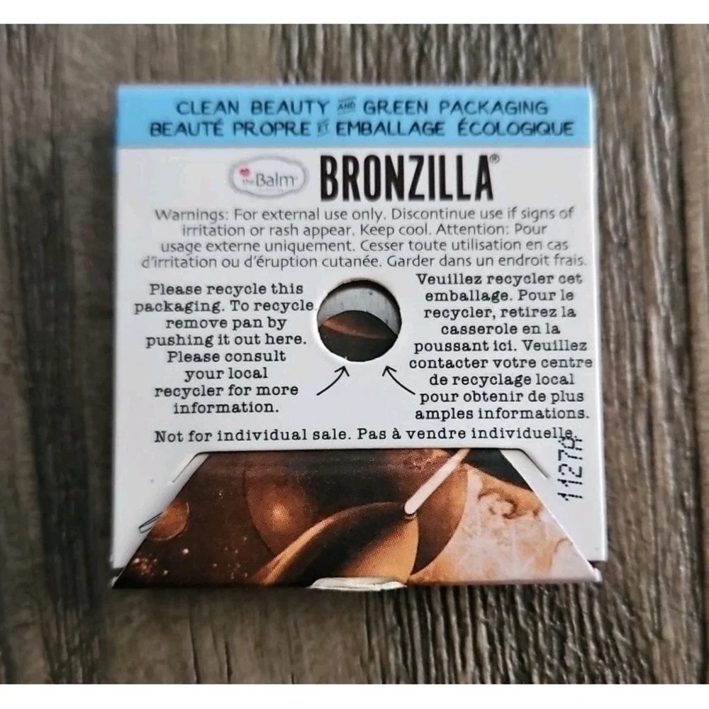 theBalm Bronzilla Bronzer Contour Eyeshadow Makeup Travel Mini Sample Size NEW